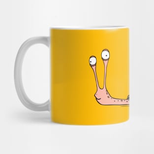 Funny snail with silly face expression Mug